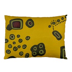 Peas Four Leaf Clover Pillow Case (two Sides) by snowwhitegirl