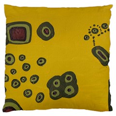 Peas Four Leaf Clover Standard Flano Cushion Case (two Sides) by snowwhitegirl