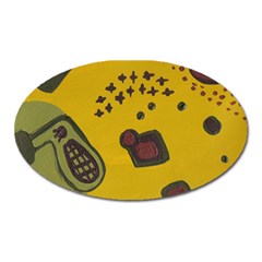 Hairdryer Easter Egg Oval Magnet by snowwhitegirl