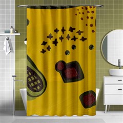 Hairdryer Easter Egg Shower Curtain 48  X 72  (small)  by snowwhitegirl