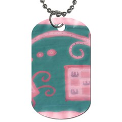 A Pink Dream Dog Tag (two Sides) by snowwhitegirl