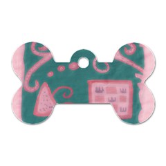 A Pink Dream Dog Tag Bone (one Side) by snowwhitegirl