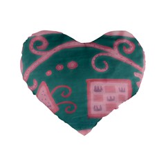 A Pink Dream Standard 16  Premium Heart Shape Cushions by snowwhitegirl