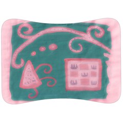 A Pink Dream Velour Seat Head Rest Cushion