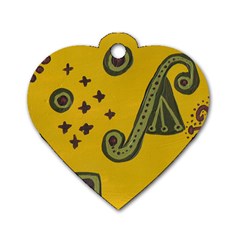 Indian Violin Dog Tag Heart (one Side) by snowwhitegirl