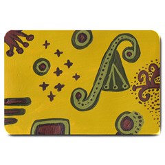 Indian Violin Large Doormat  by snowwhitegirl