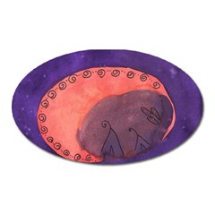 Teepee Egg Oval Magnet by snowwhitegirl