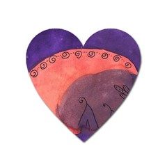 Teepee Egg Heart Magnet by snowwhitegirl