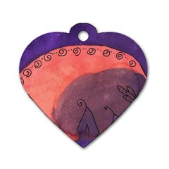 Teepee Egg Dog Tag Heart (two Sides) by snowwhitegirl