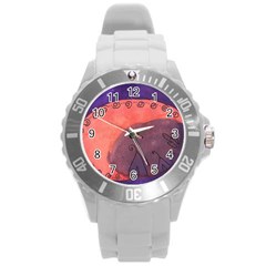 Teepee Egg Round Plastic Sport Watch (l) by snowwhitegirl