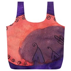 Teepee Egg Full Print Recycle Bags (l)  by snowwhitegirl