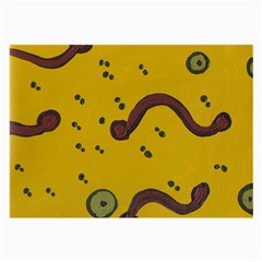 Swimming Worms Large Glasses Cloth (2-side) by snowwhitegirl