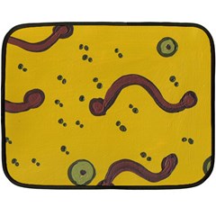 Swimming Worms Double Sided Fleece Blanket (mini)  by snowwhitegirl