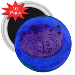 Starry Egg 3  Magnets (10 Pack)  by snowwhitegirl