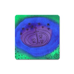 Starry Egg Square Magnet by snowwhitegirl