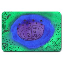 Starry Egg Large Doormat  by snowwhitegirl