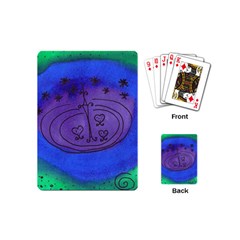 Starry Egg Playing Cards (mini)  by snowwhitegirl