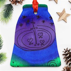 Starry Egg Bell Ornament (two Sides) by snowwhitegirl