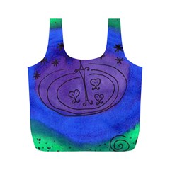 Starry Egg Full Print Recycle Bags (m)  by snowwhitegirl