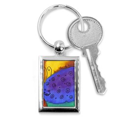 Whale And Eggs Key Chains (rectangle)  by snowwhitegirl