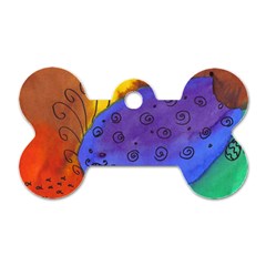 Whale And Eggs Dog Tag Bone (two Sides) by snowwhitegirl