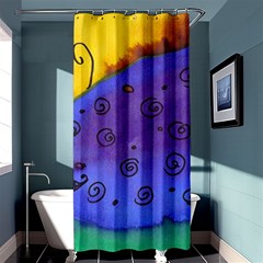 Whale And Eggs Shower Curtain 36  X 72  (stall)  by snowwhitegirl