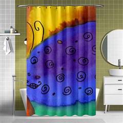 Whale And Eggs Shower Curtain 48  X 72  (small)  by snowwhitegirl