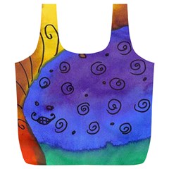 Whale And Eggs Full Print Recycle Bags (l)  by snowwhitegirl