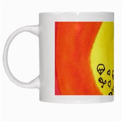 Red Sun White Mugs