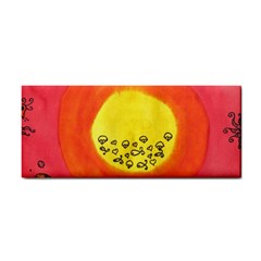 Red Sun Hand Towel by snowwhitegirl