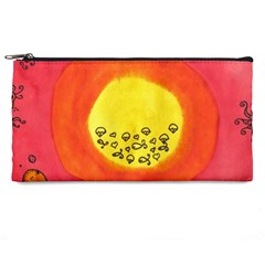 Red Sun Pencil Cases by snowwhitegirl