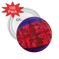 Red Egg 2 25  Buttons (100 Pack)  by snowwhitegirl