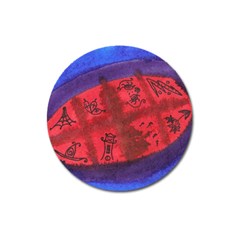 Red Egg Magnet 3  (round) by snowwhitegirl