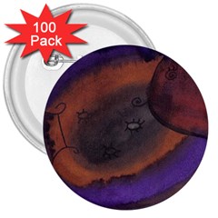 The Black Whole Egg 3  Buttons (100 Pack)  by snowwhitegirl