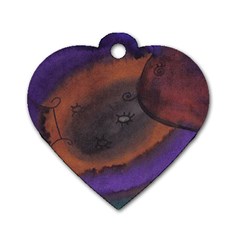 The Black Whole Egg Dog Tag Heart (one Side) by snowwhitegirl