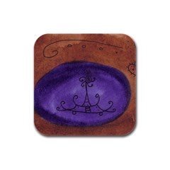 House Egg Rubber Square Coaster (4 Pack)  by snowwhitegirl