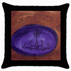 House Egg Throw Pillow Case (black) by snowwhitegirl