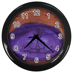 House Egg Wall Clock (black) by snowwhitegirl