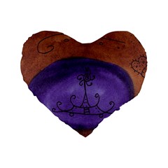 House Egg Standard 16  Premium Heart Shape Cushions by snowwhitegirl