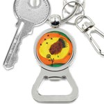 Pirana Eating Flower Bottle Opener Key Chains Front