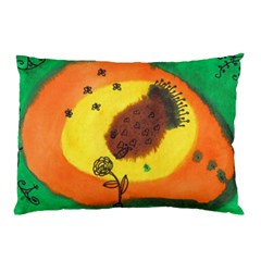 Pirana Eating Flower Pillow Case (two Sides) by snowwhitegirl