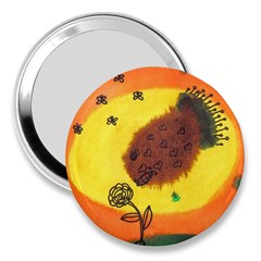 Pirana Eating Flower 3  Handbag Mirrors by snowwhitegirl