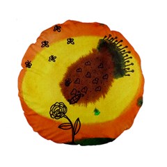 Pirana Eating Flower Standard 15  Premium Round Cushions by snowwhitegirl