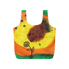 Pirana Eating Flower Full Print Recycle Bags (s)  by snowwhitegirl