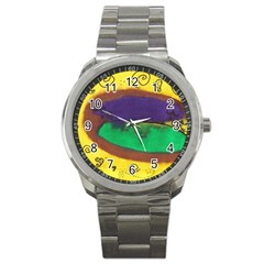 Landscape Egg Sport Metal Watch by snowwhitegirl