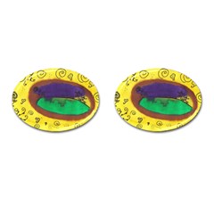 Landscape Egg Cufflinks (oval) by snowwhitegirl