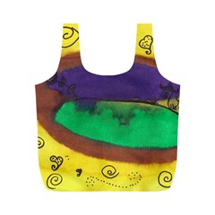 Landscape Egg Full Print Recycle Bags (m)  by snowwhitegirl