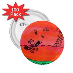 Flying Eyebird 2.25  Buttons (100 pack) 