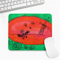 Flying Eyebird Large Mousepads