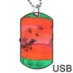 Flying Eyebird Dog Tag USB Flash (Two Sides) Front